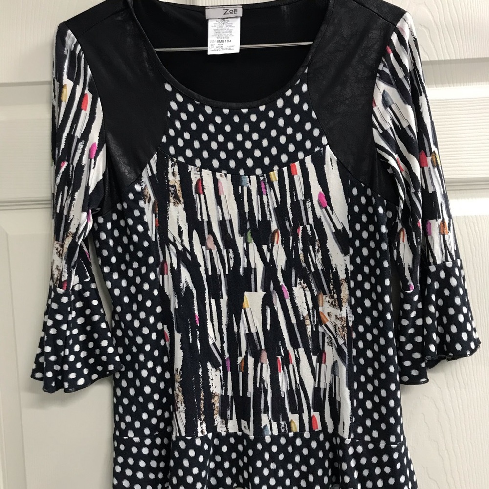 Zoe by Michael Phillips Black Top - Medium - EUC
